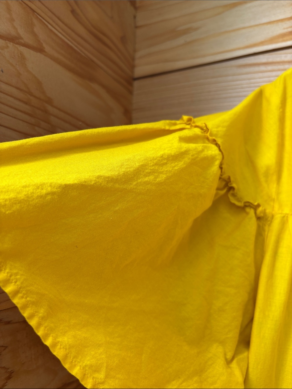 J.Crew Tiered Cotton Voile Beach Dress XL Warm Sunflower Yellow Maxi - Picture 7 of 8